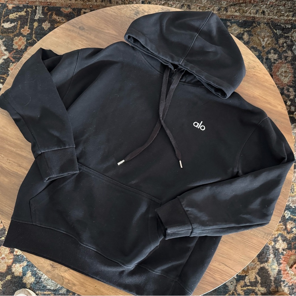 ALO Yoga “Accolade” black Hoodie - unisex Size S